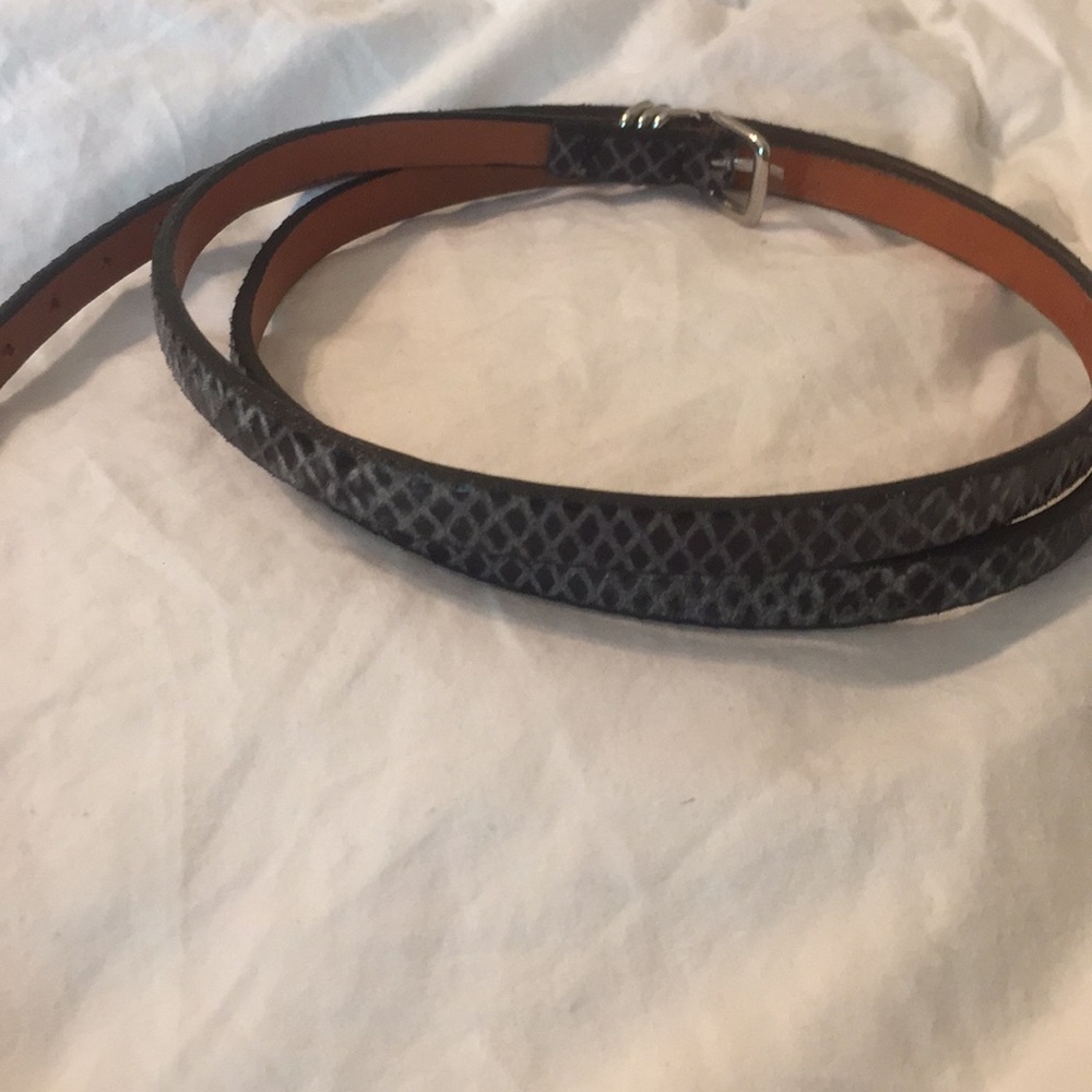 Snake print belt